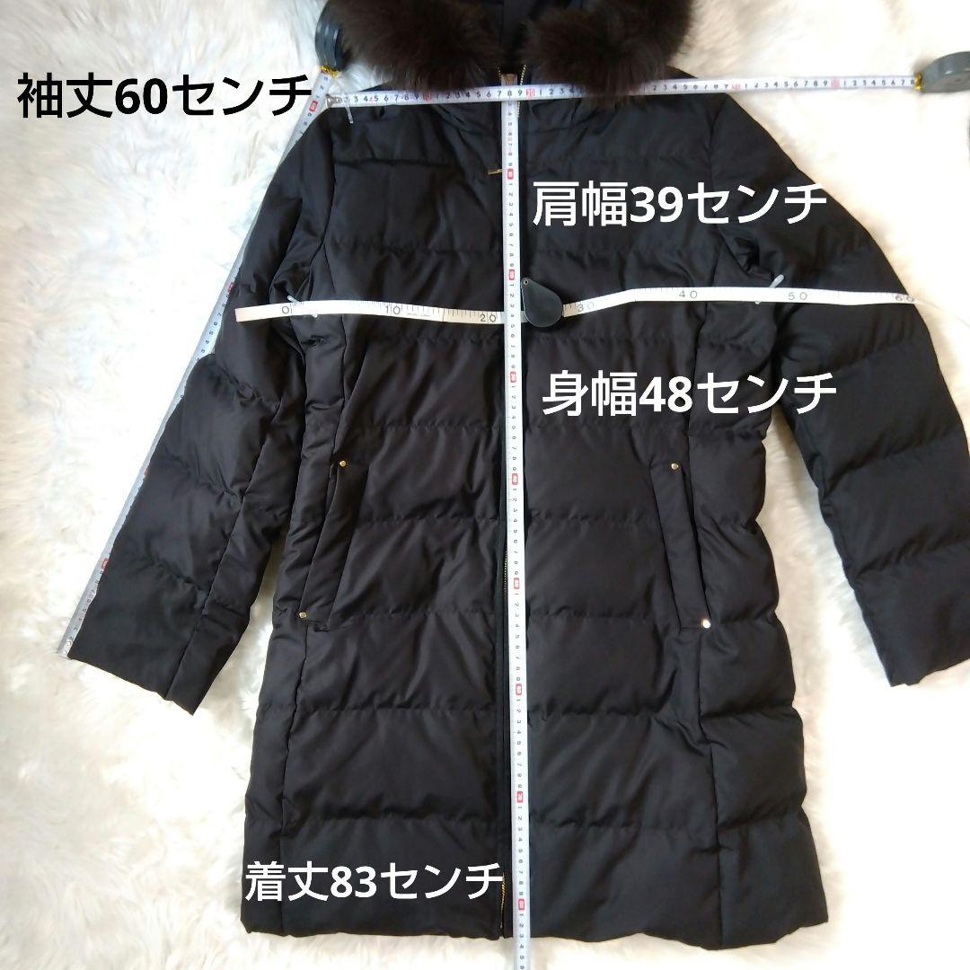 未使用✨エニィスィス ポリダウンコート 黒 M フォックスファー A