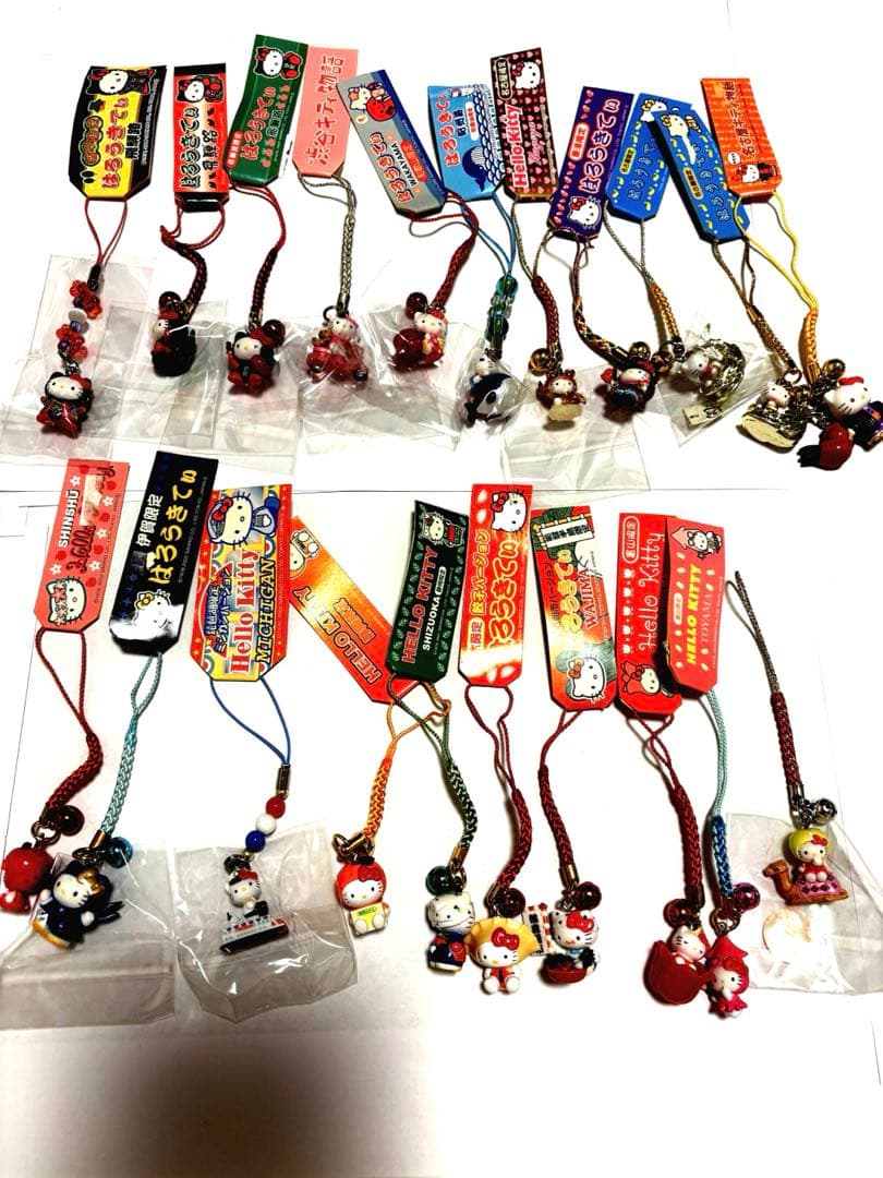 ご当地 ハローキティ　根付け　ストラップ　限定　Sanrio 186個