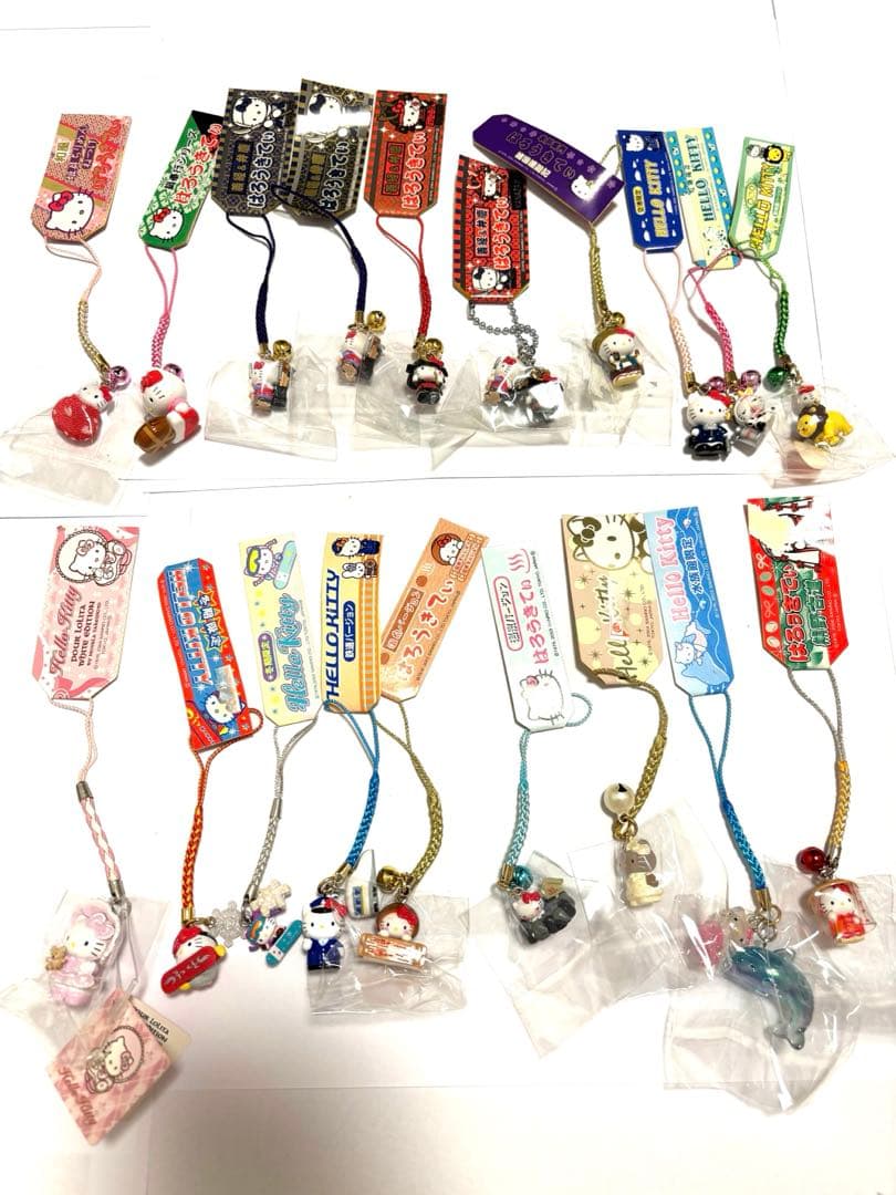 ご当地 ハローキティ　根付け　ストラップ　限定　Sanrio 186個