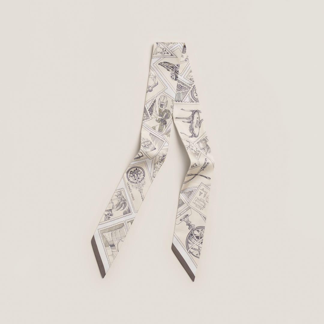 新品★HERMES エルメスツイリー　Twilly 《フォーブルの切手愛好家》