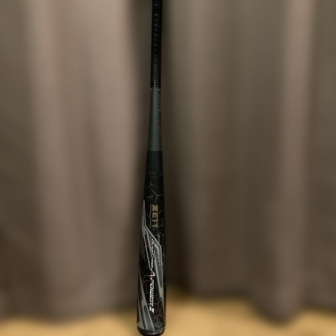 【格安】ZETT ブラックキャノンAパワー2 　一般軟式バット ゼット（ZETT）（キッズ）少年軟式用バット 野球 ジュニア ブラック