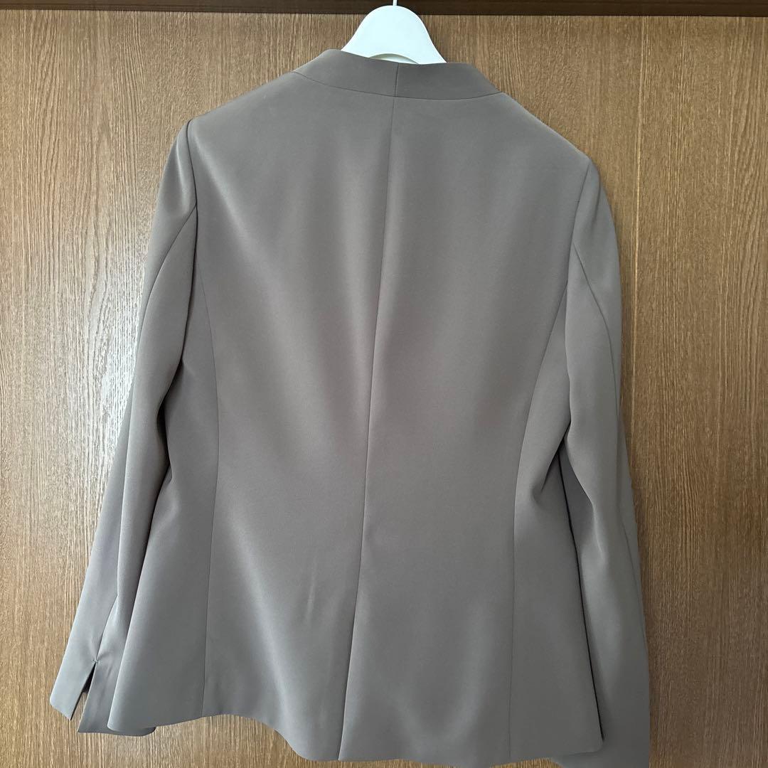 上下セットアップAOKI Oggiコラボ ダブルクロス ノーカラージャケット