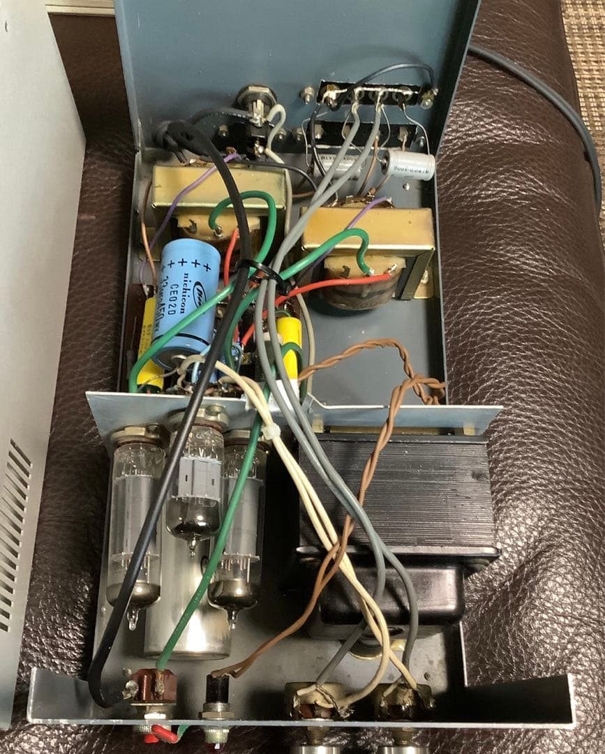 自作6BQ5 シングル真空管アンプ ジャンク品