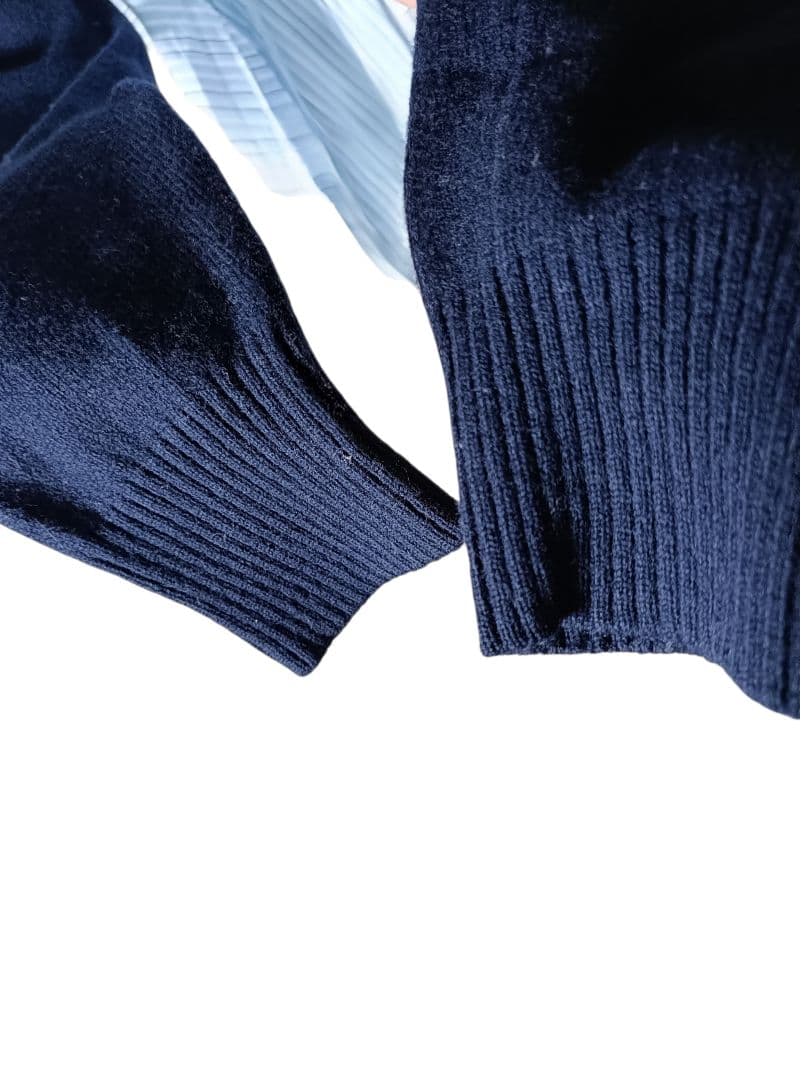 sacai サカイ 異素材ドッキング プリーツ ニット サイズ2 - トップス