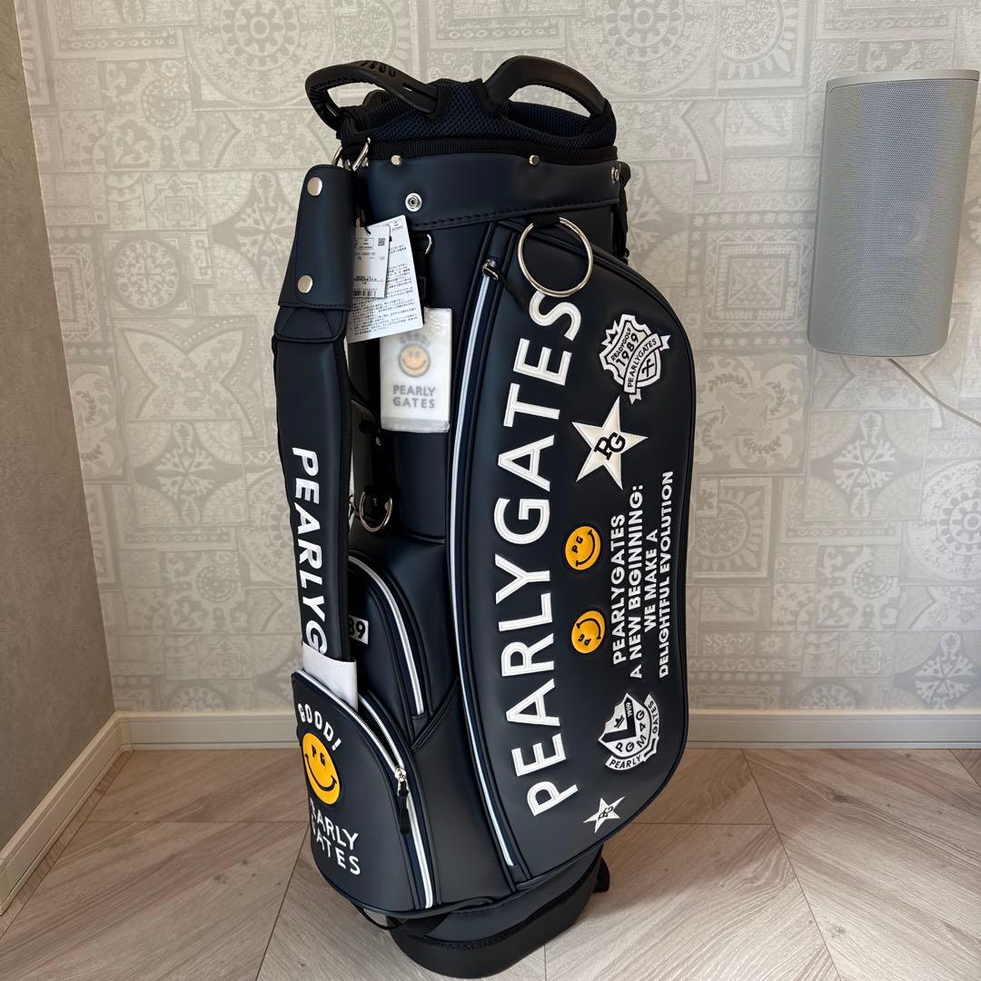 【未使用品】PEARLY GATES PG1989 ゴルフバッグ ボール付き PEARLY GATES パーリーゲイツ ゴルフ キャディバッグ スマイル89
