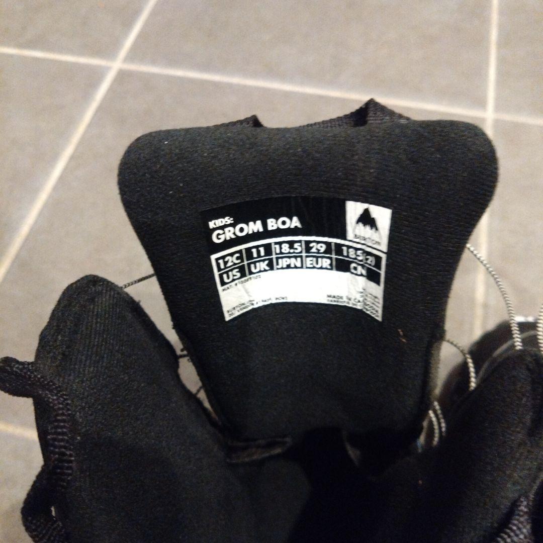 GROM BOA 子供用スノーボードブーツ 18.5cm