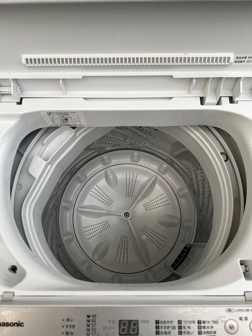 2020年Panasonic 洗濯機 6.0kg ホワイト