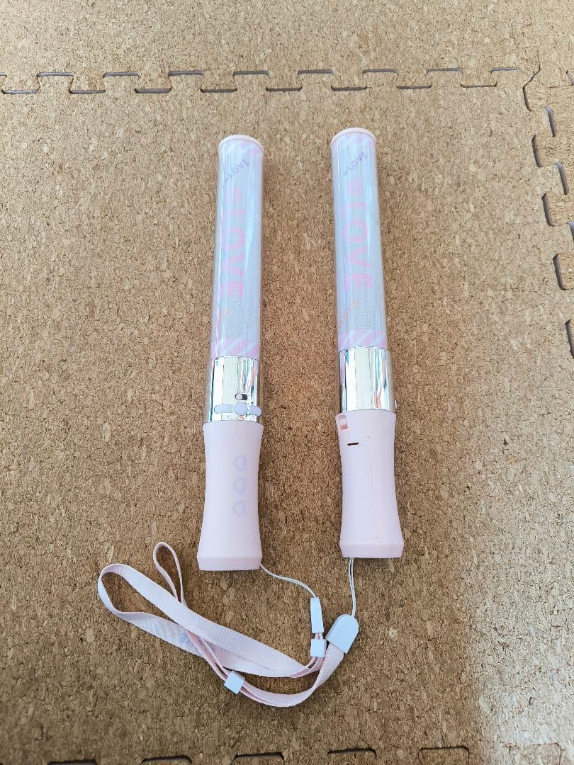 =LOVE ペンライト 2本セット ペンライト 2本セット コンサート ハート 星型 カラチェン 24色