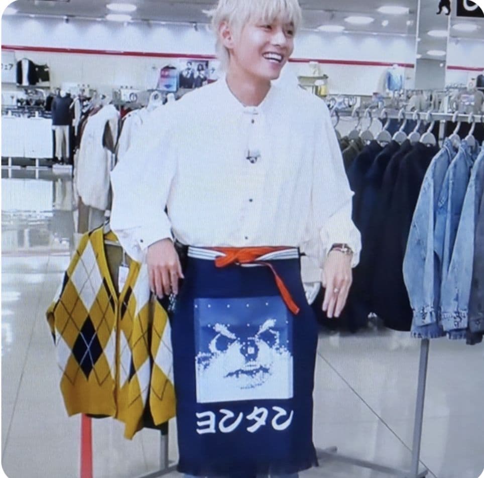 BTS V着用 ヨンタン前掛け