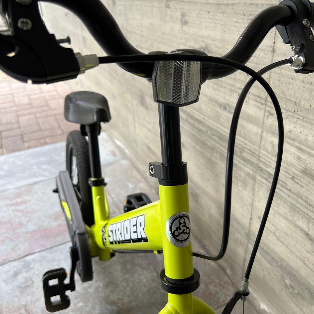 ※rie7030【直接取引限定STRIDER 14xキッズバイク イエロー
