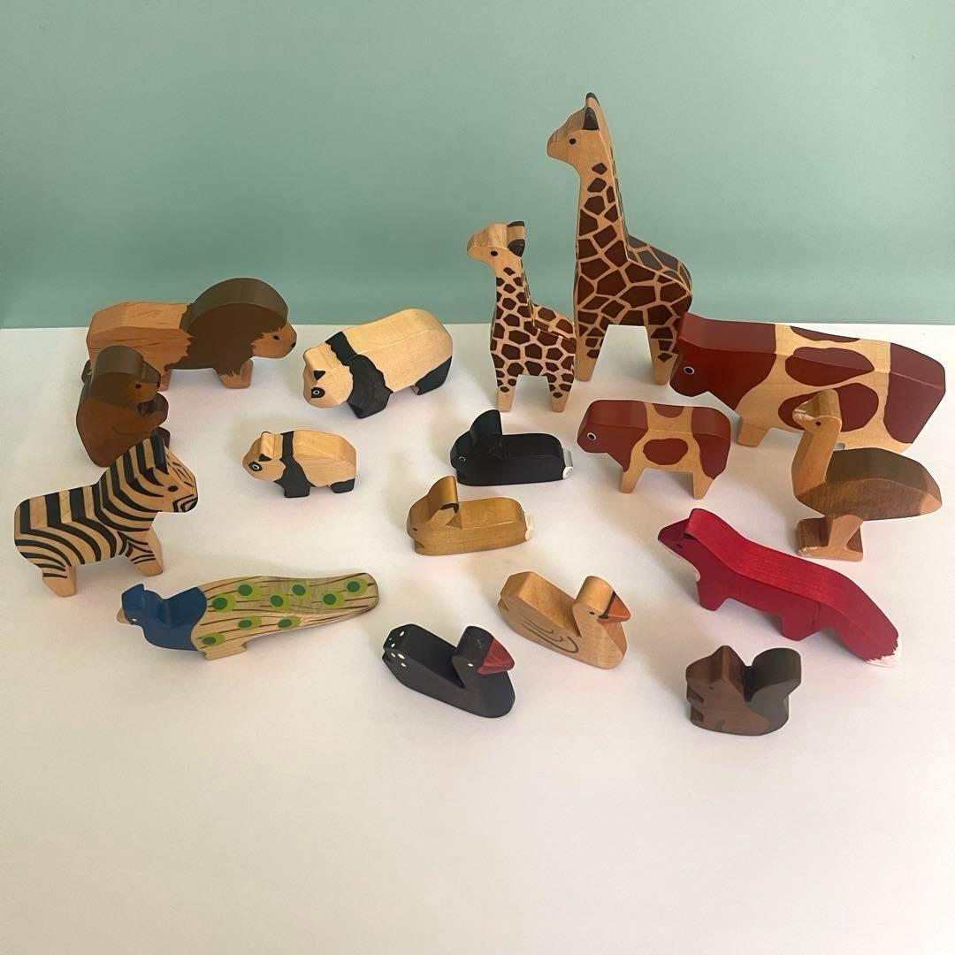 ドイツ スピールフォーム動物 木のおもちゃ 置物 - メルカリ