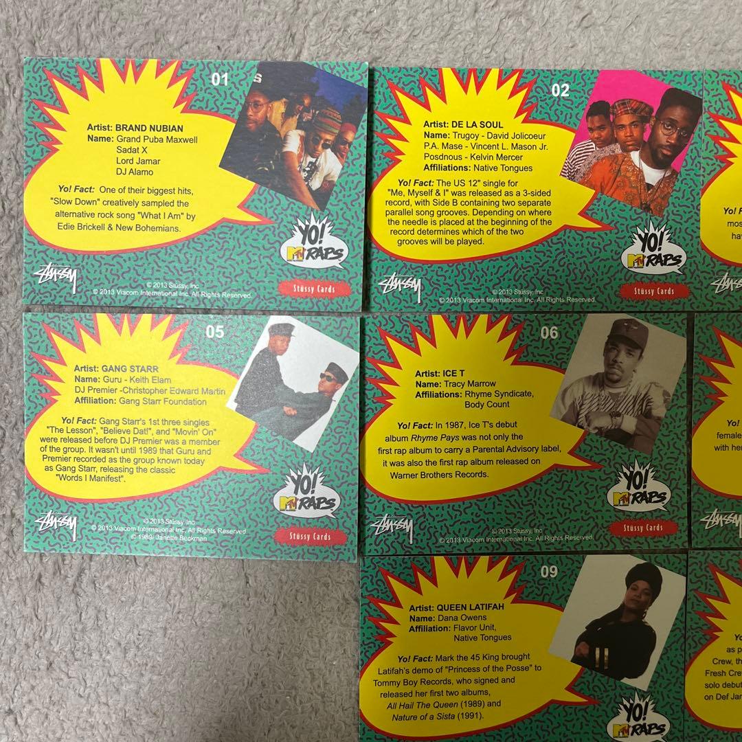 Stussy × Yo! MTV Raps プロモーションカード 10枚セット - メルカリ