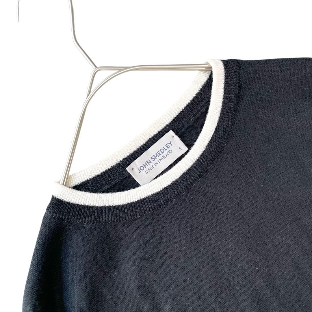 現行✨ジョンスメドレー 日本限定 バイカラーニット 30Gメリノウール