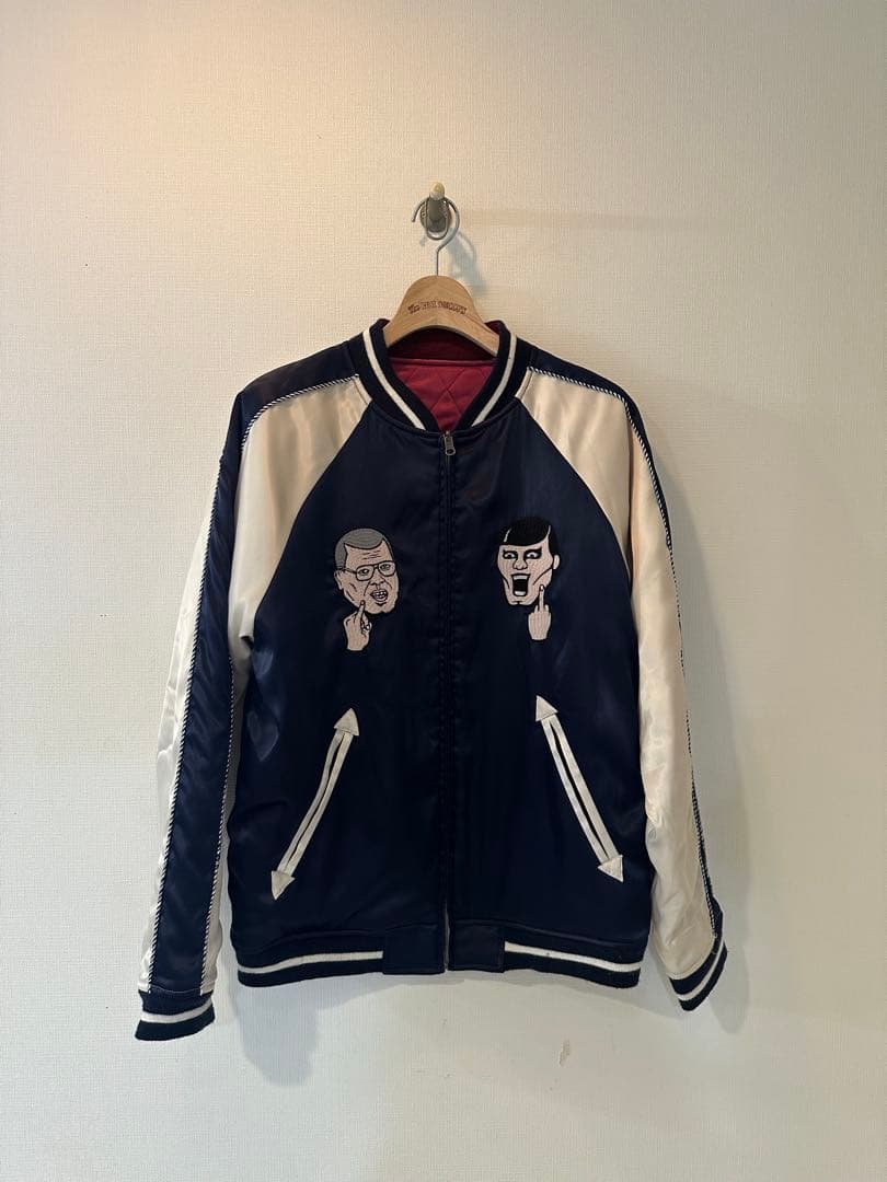 PUNK DRUNKERS くっきー　スカジャン Lサイズ PUNK DRUNKERS(パンクドランカーズ) / スカジャン/L/ポリエステル/BLK