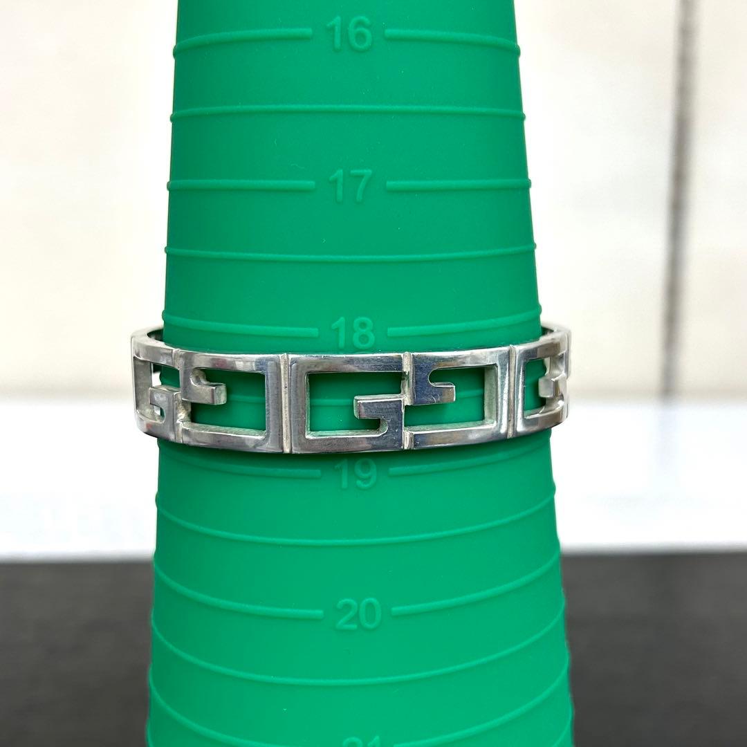 グッチ カフバングル Gロゴ 希少 ヴィンテージ シルバー925 メキシコ製