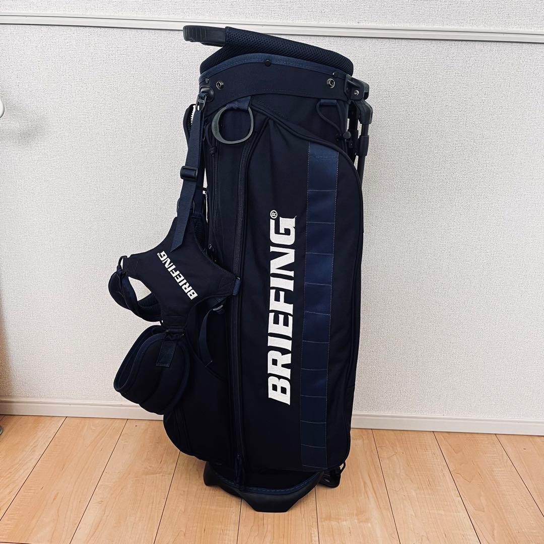 美品】ブリーフィング CR-4 スタンド式 キャディバッグ ネイビー