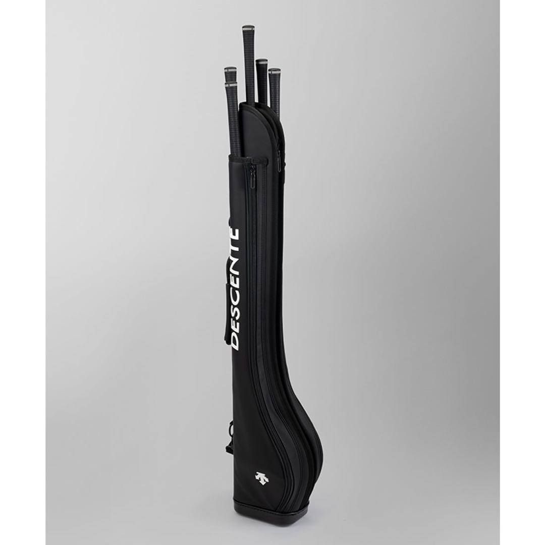 人気 希少】デサント クラブケース 自立型 ゴルフ ブラック 5〜6本