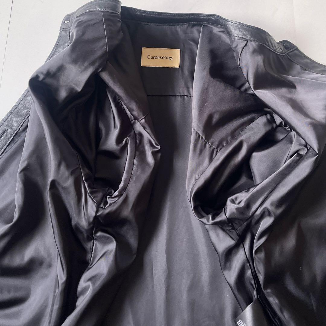 極美品✨ カレンソロジー レザーバンドカラーシャツジャケット