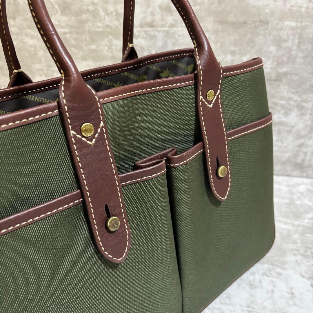 H324 美品✨ハンティングワールド サファリ トゥデイ トートバッグ