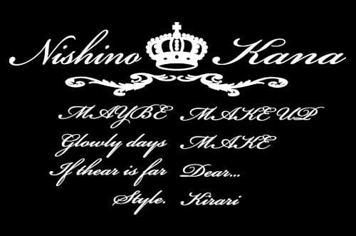 西野カナ　車用 特大シール ステッカー ピンク　白