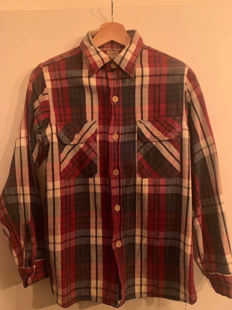 WAREHOUSE ネルシャツ トリコロール size S 34 - メルカリ