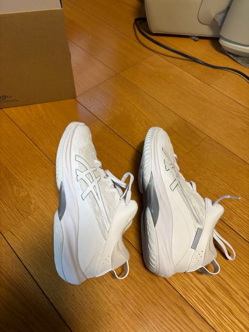 ASICS GELHOOP V17 EXTRA WIDE 25.0cm ホワイト