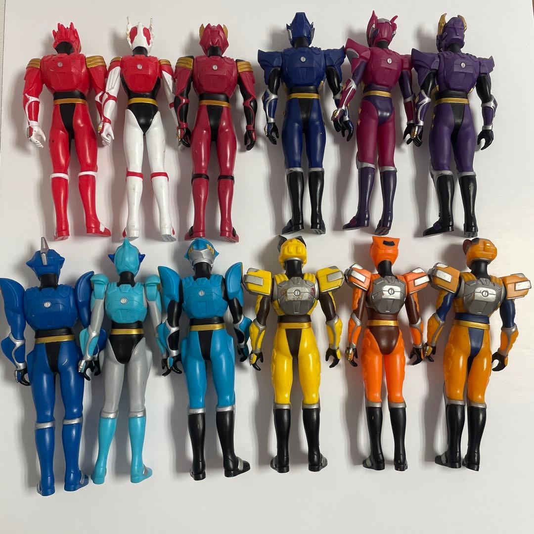 KONAMIコナミ超星神グランセイザー ソフビ人形12体セット - メルカリ