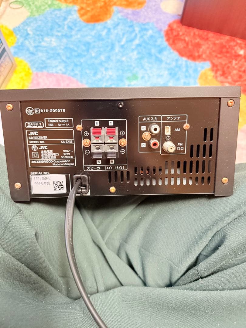 JVC ミニコンポ ウッドコーンスピーカー付き CA-EXS5 新古品 - メルカリ