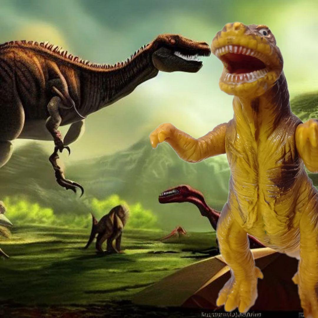 当時物・希少・昭和レトロ】チラノザウルス 日東河田ソフト怪獣