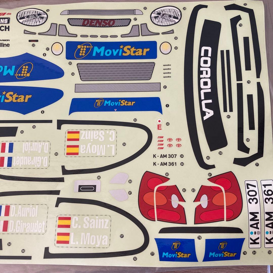 京商 ピュアテン カローラWRC ボディとタイヤホイール