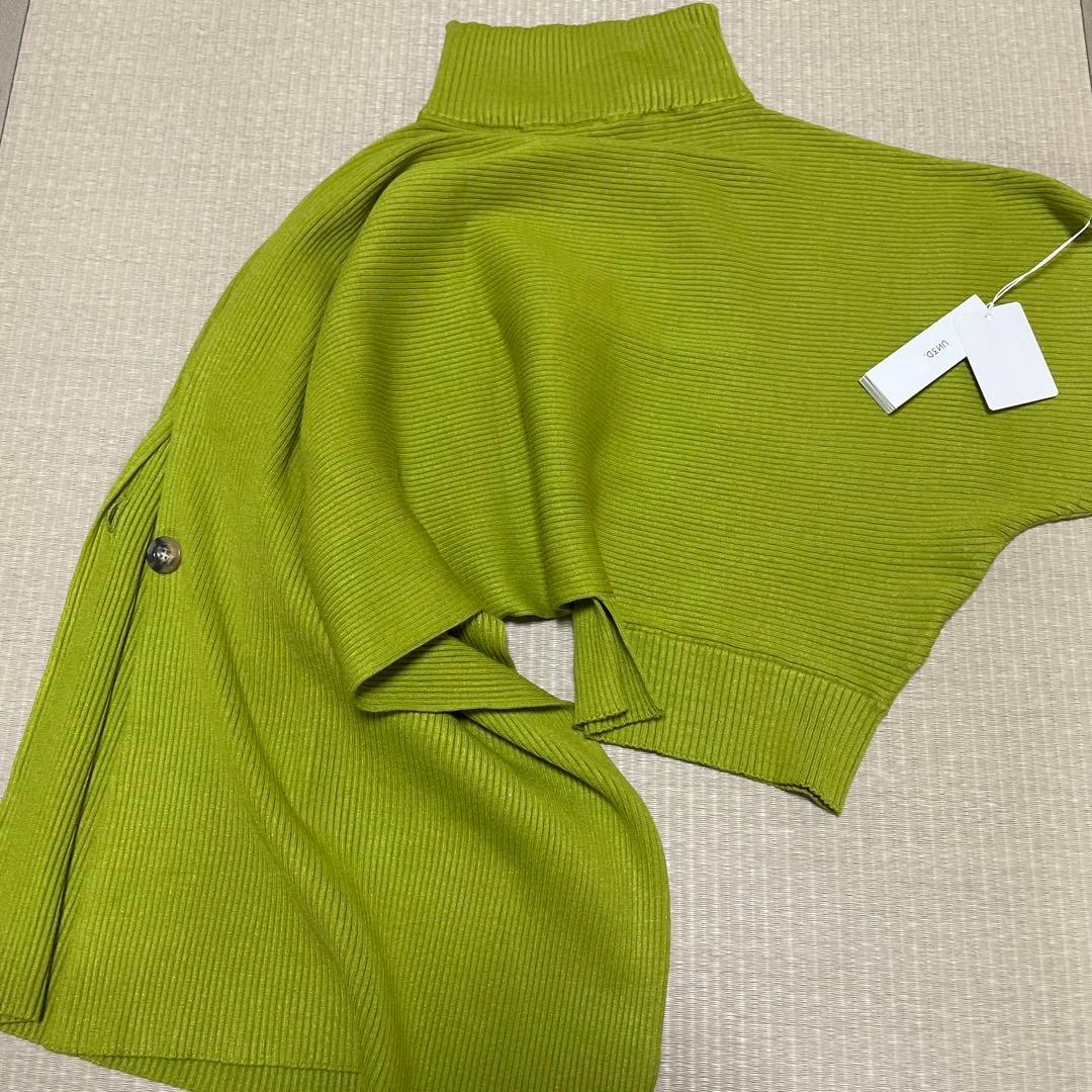 タグ付新品未使用❗️un3d UN3D. アンスリード黄緑 アシンメトリー