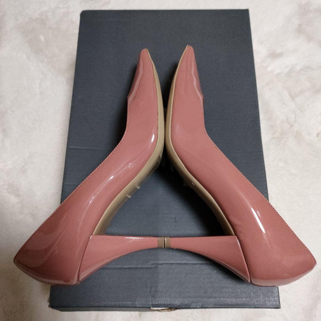 極美品✨️セルジオロッシ パンプス ピンク パテント エナメル 近年