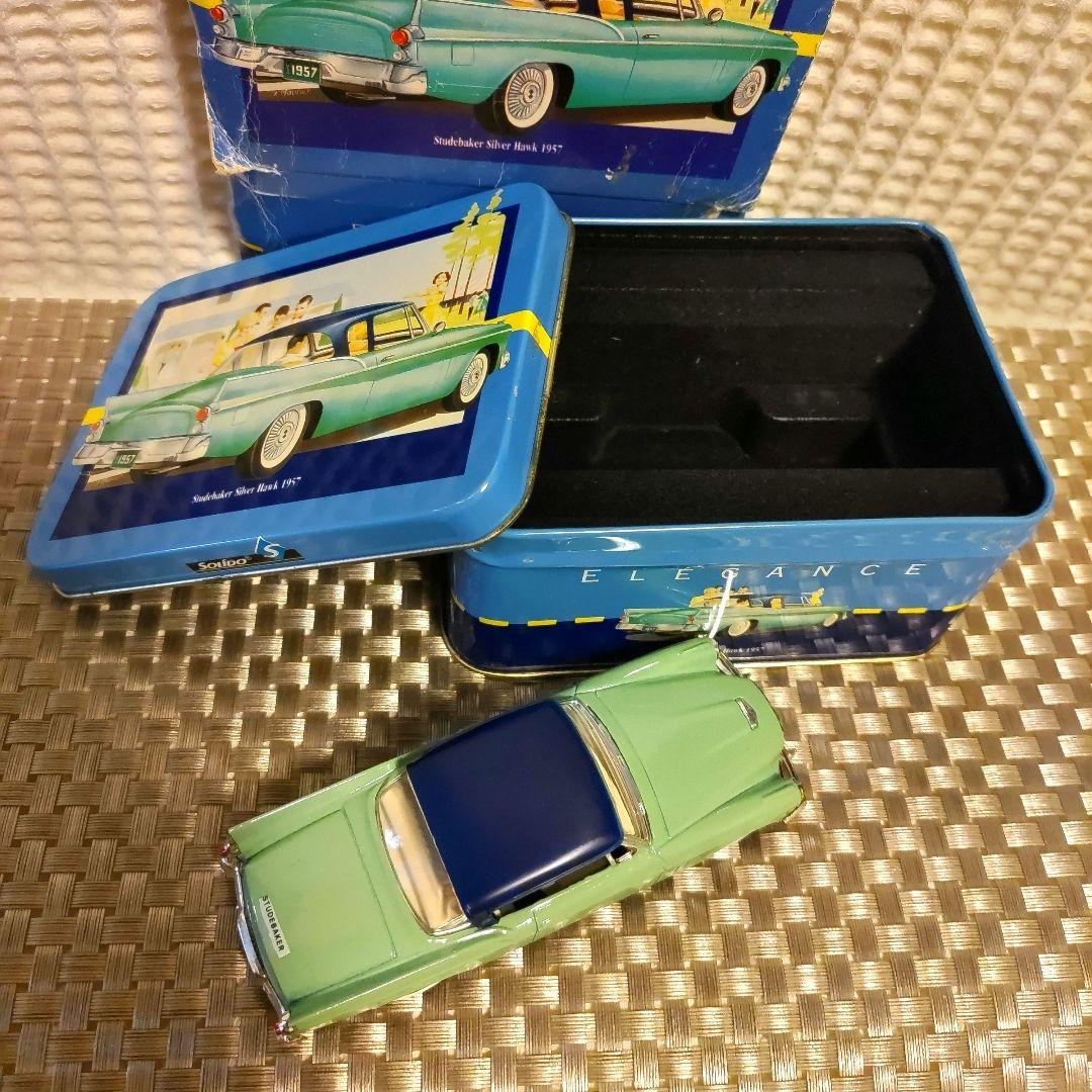 美品 箱付き ミニカー 1957 スタッドベーカー シルバーホーク フランス