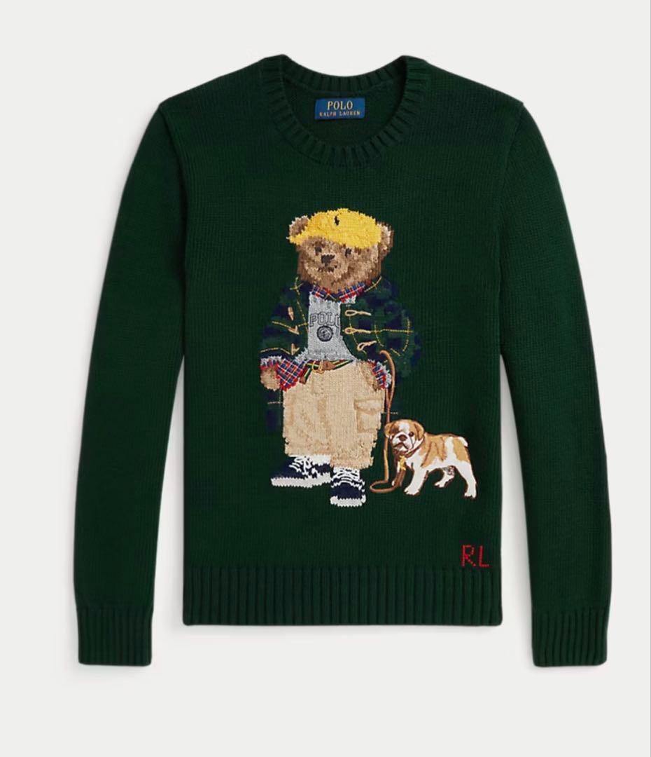 ポロベア　ニット　セーター　Ralph POLO Ralph Lauren】RL'92 ポロベア ニットセーター 緑 - メルカリ