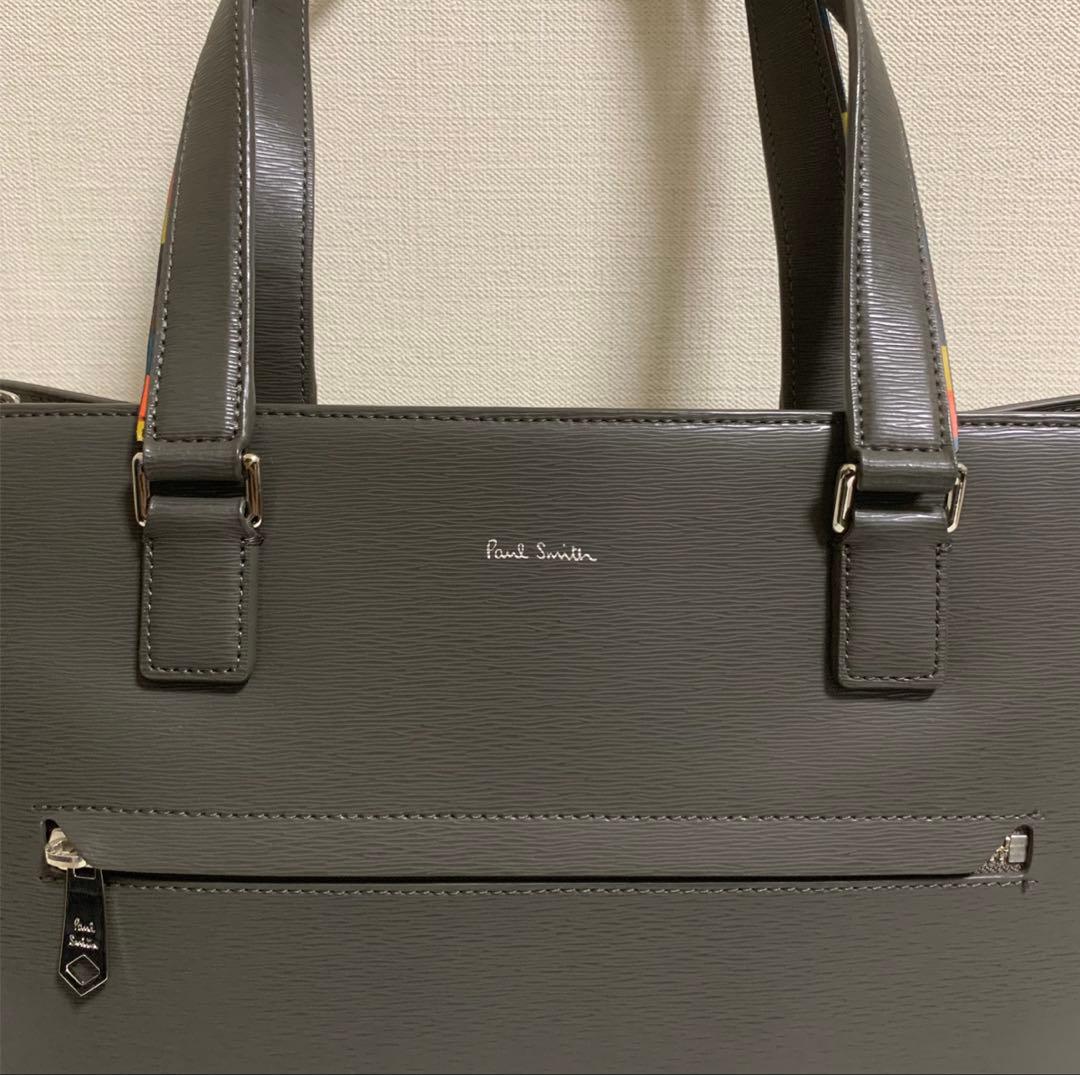 美品 ポールスミス クラシック エンボスレザー トートバッグ - メルカリ