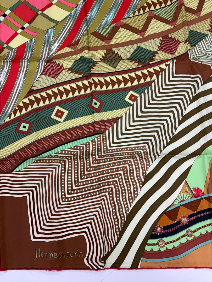 未使用 エルメス カレ90 インドのかけら COUPONS INDIENS - メルカリ