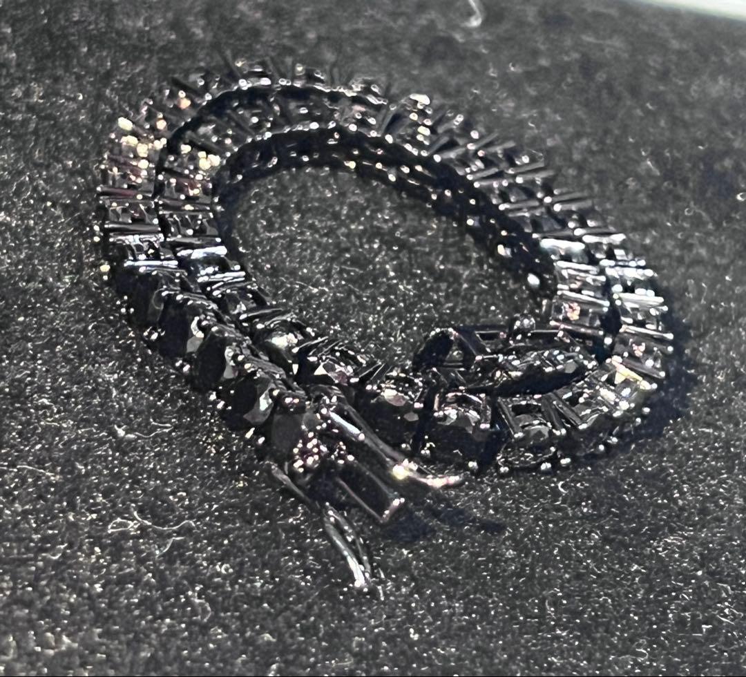 希少カラー】ブラックモアサナイト テニスブレスレット - メルカリ