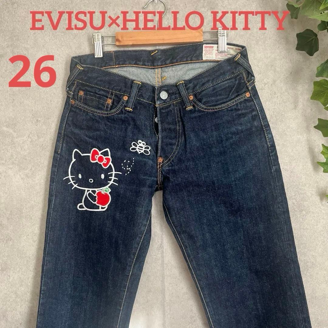 EVISU × HELLO KITTY 赤耳ジーンズエビス - メルカリ