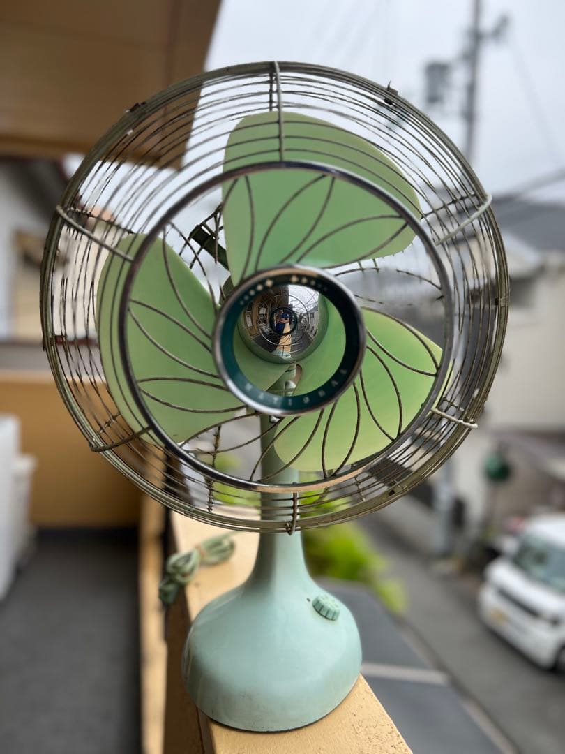 レトロ ミントグリーン 扇風機 3枚羽根 レトロ扇風機 AFR-175 | 扇風機・ファン | アピックス