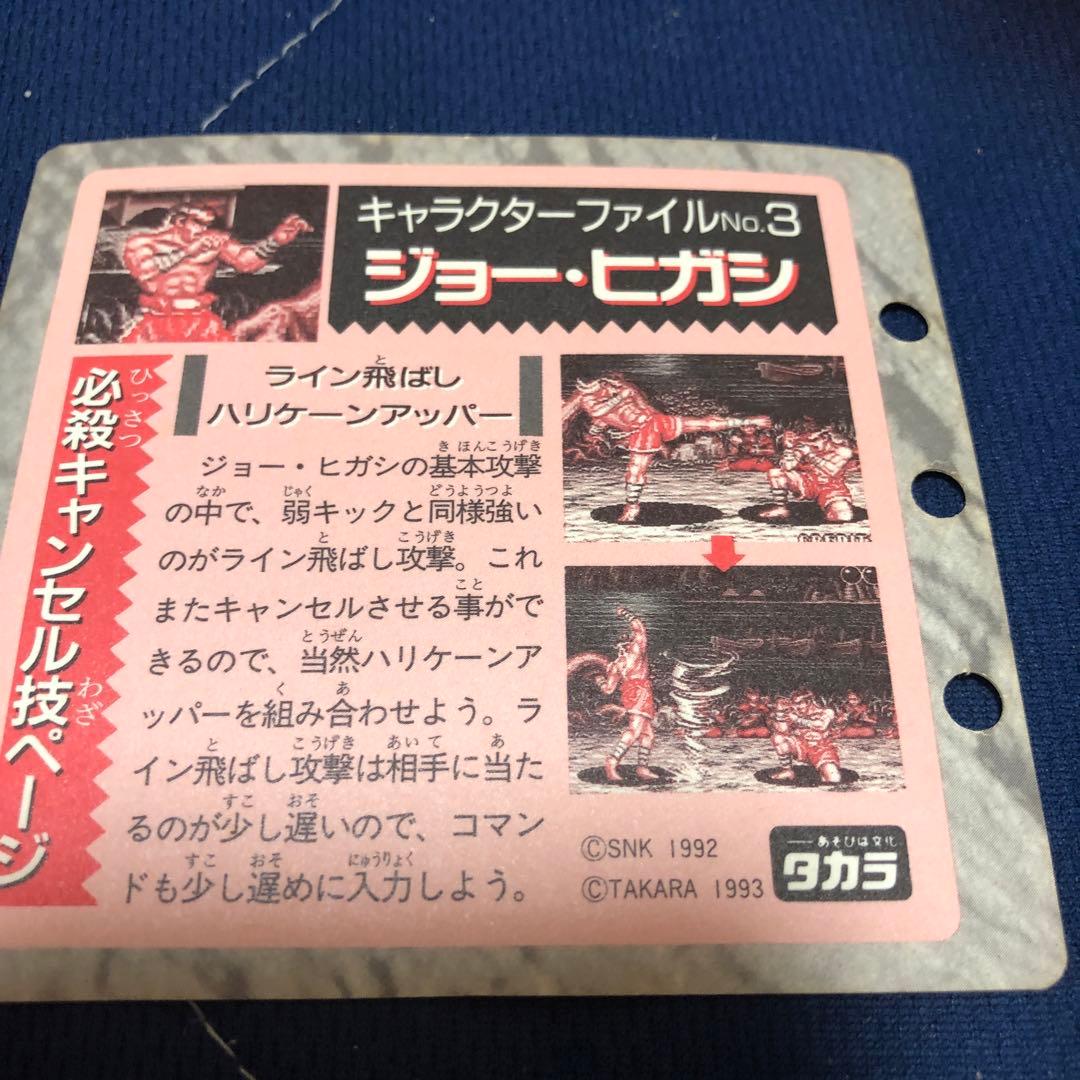 激レア タカラ 餓狼伝説2 コレクションページ ジョー東 キラキラ 勝利