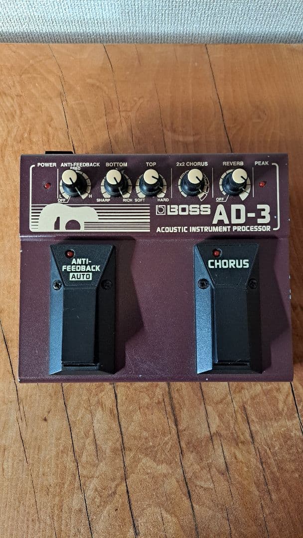 BOSS AD-3 アコースティックエフェクター 初心者にも最適。おすすめアコギ用プリアンプ・エフェクター BOSS AD-3