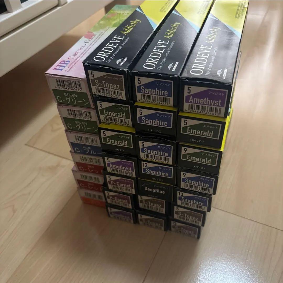 ORDEVE Addicthy ヘアカラー剤 27本セット - メルカリ