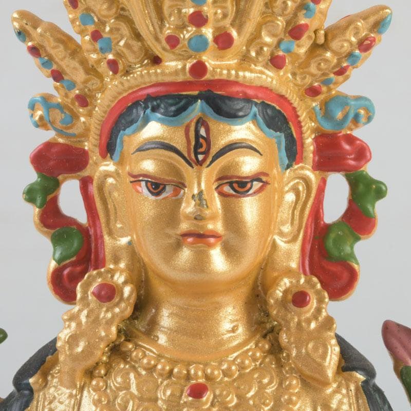 仏教美術 古銅鍍金 チベット仏 仏像 置物 V 9358 - メルカリ