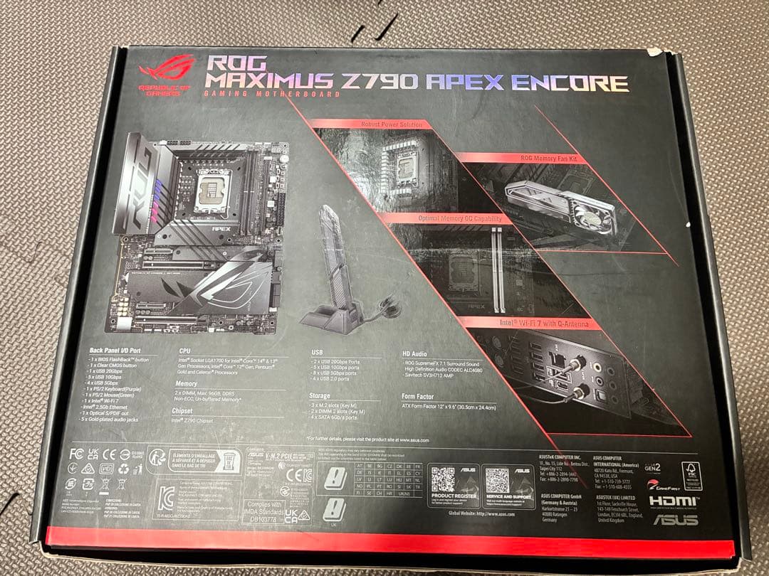 ROG MAXIMUS Z790 APEX ENCORE（動作品、中古） - メルカリ