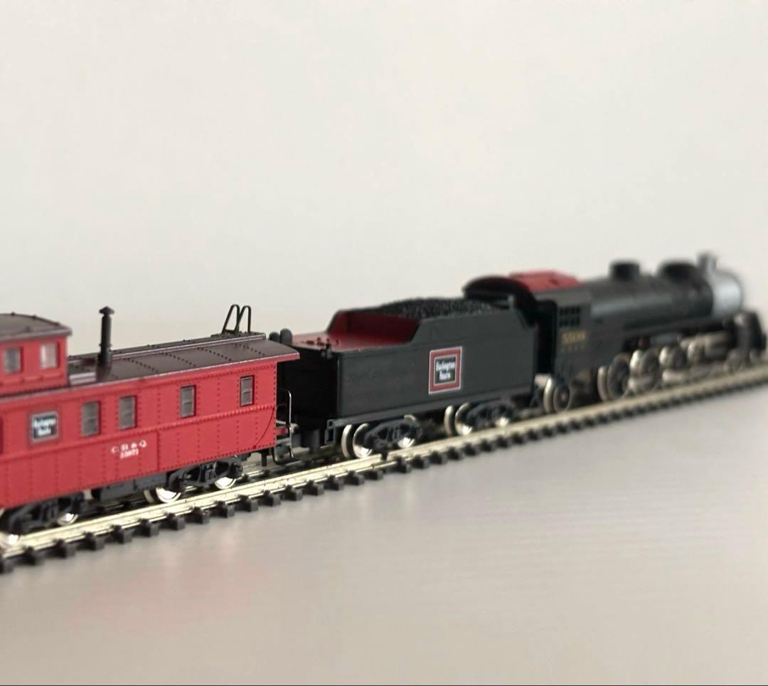 メルクリン　ミニクラブ 　バーリントンルート　ミカド大型蒸気機関車&カブース