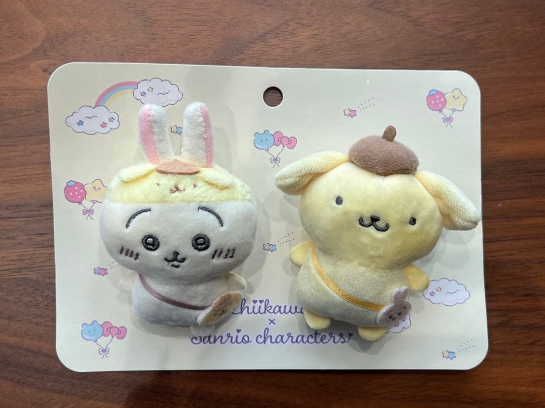 ちいかわ サンリオコラボ ぬいぐるみブローチ
