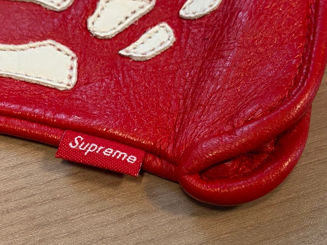 Supreme VANSON レザー グローブ M 赤X-Ray Gloves - メルカリ