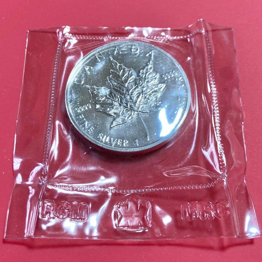 1989　メイプルリーフ銀貨　1オンス　31.1g　純銀　　カナダ　古銭