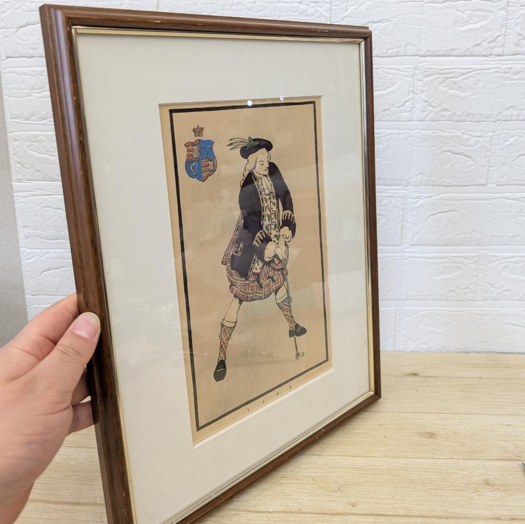 ヴィンテージ 1705 ゴルファー E.S. Herrmann プリント b