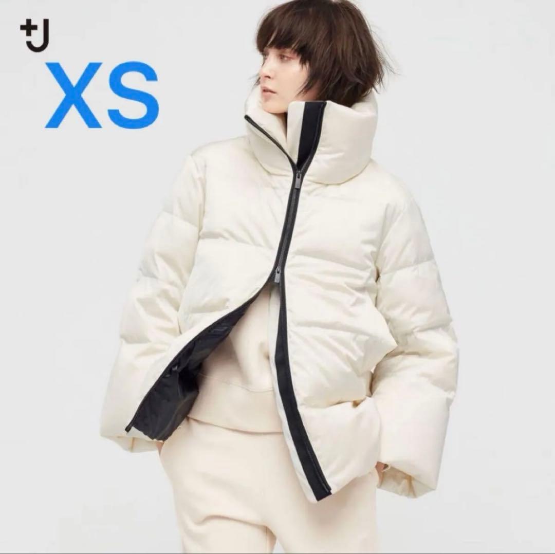 ユニクロ ＋J ジルサンダー ダウンボリュームジャケット XS ホワイト